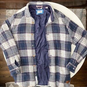 Scotch & Soda Men’s Plaid Button Down Shirt Jacket Size Large Fully Lined